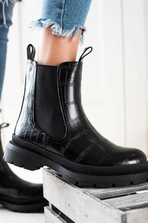 bottines chelsea noires