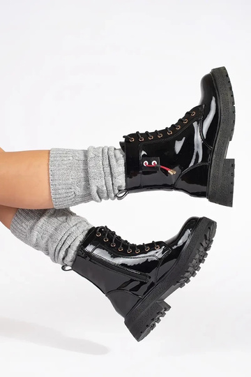 Zwarte gelakte schoenen met... 2