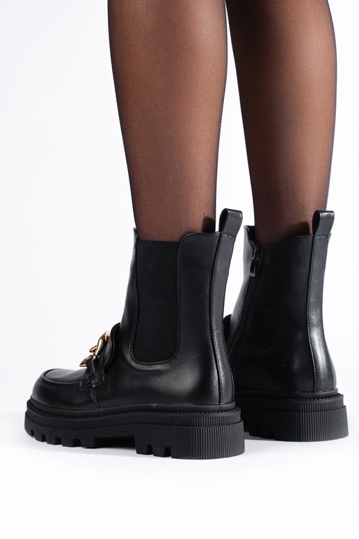 Damesplatformenkellaarzen met ketting