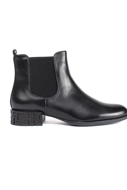 Bottines Chelsea noires avec talon...