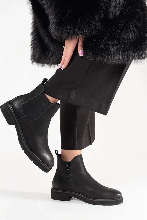 Klassieke zwarte laarzen SERGIO LEONE