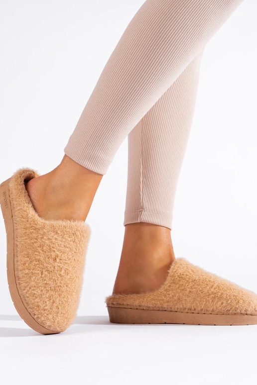 Instap slippers met bont voor vrouwen...