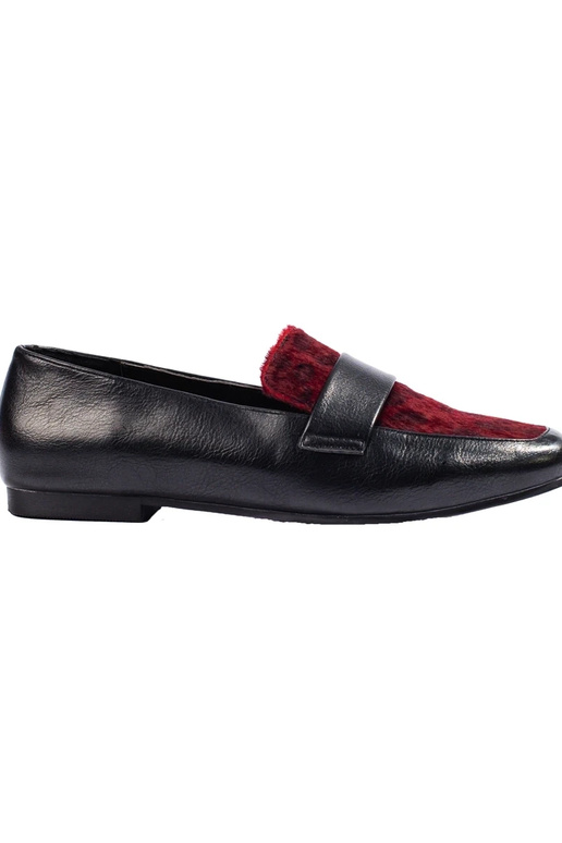 Damenschuhe mit Fell Shelovet schwarz...