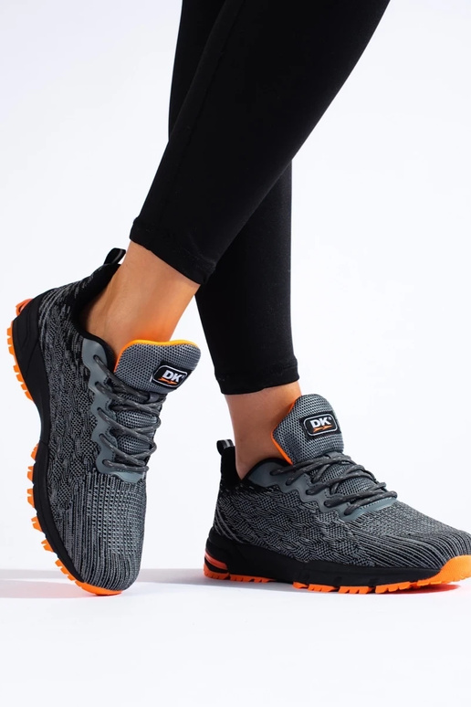 Sneakers model schoenen DK grijze kleur