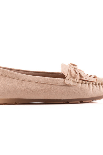 Shelovet mocassins met lint...