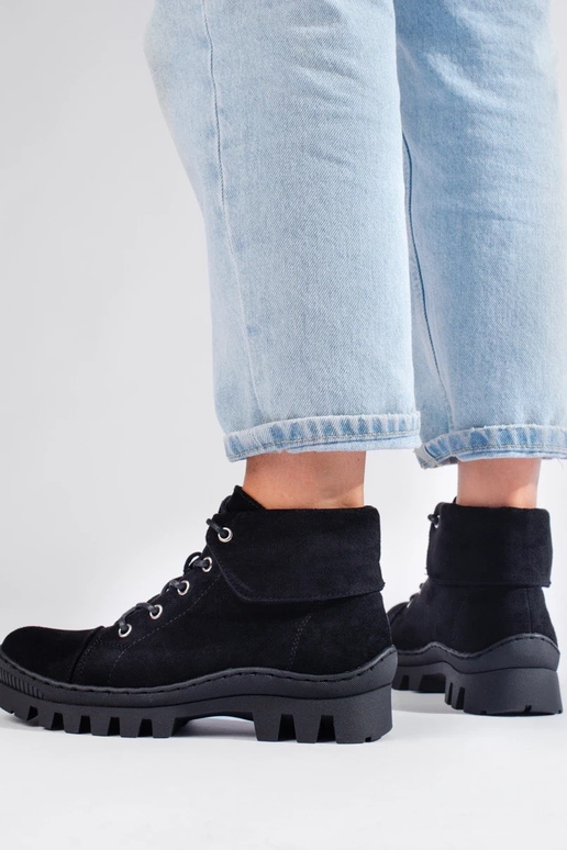 schwarze Damenschuhe S.Barski