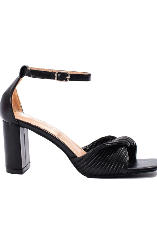 sandales à talons noires