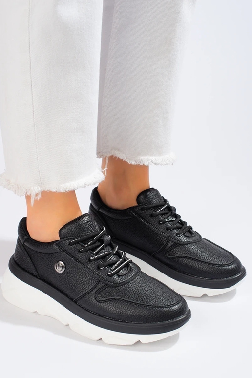 chaussures de sport noires Vinceza...