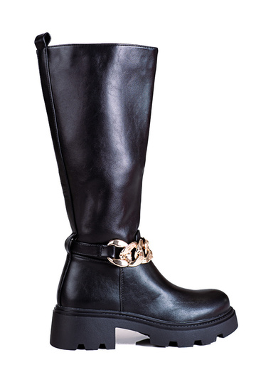 Lange Schuhe mit Kette aus...