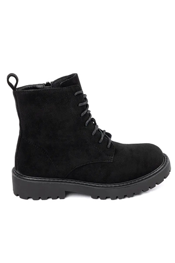 Zwarte damesschoenen van suède