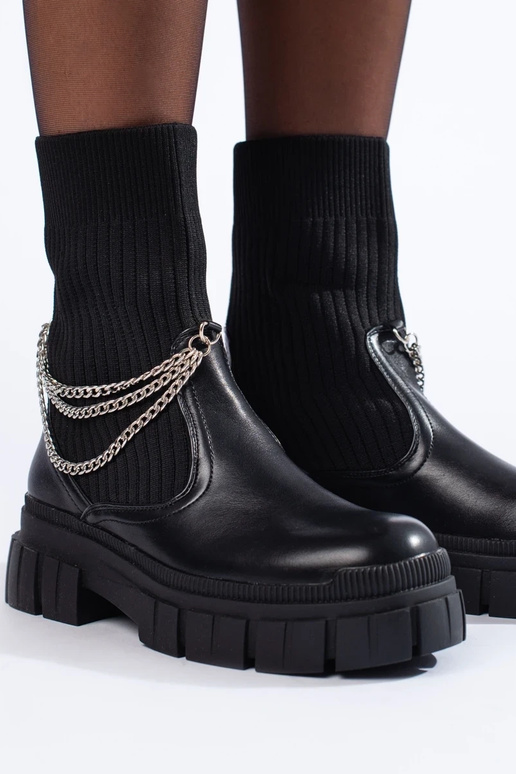 bottines noires pour femmes avec tige... bottines noires pour femmes avec tige...