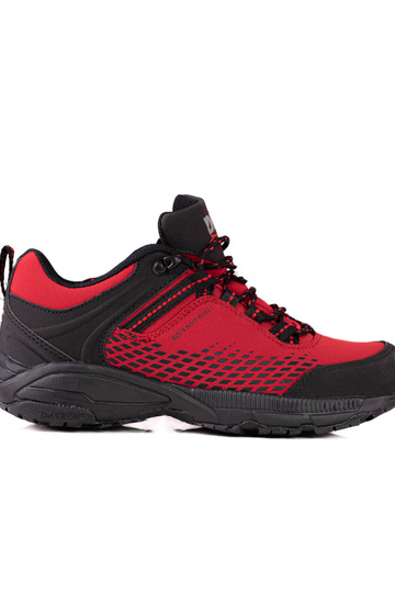 Bottes de trekking rouges à...