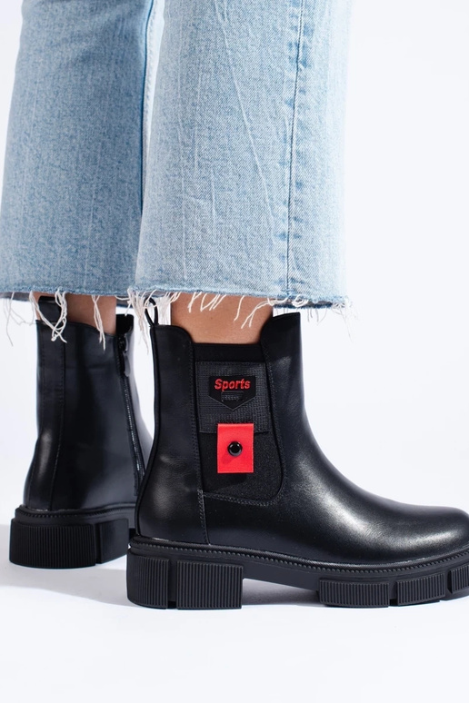 Chaussures femme noires à plateforme