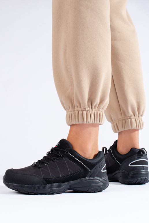 Zwarte waterdichte trekking schoenen Zwarte waterdichte trekking schoenen