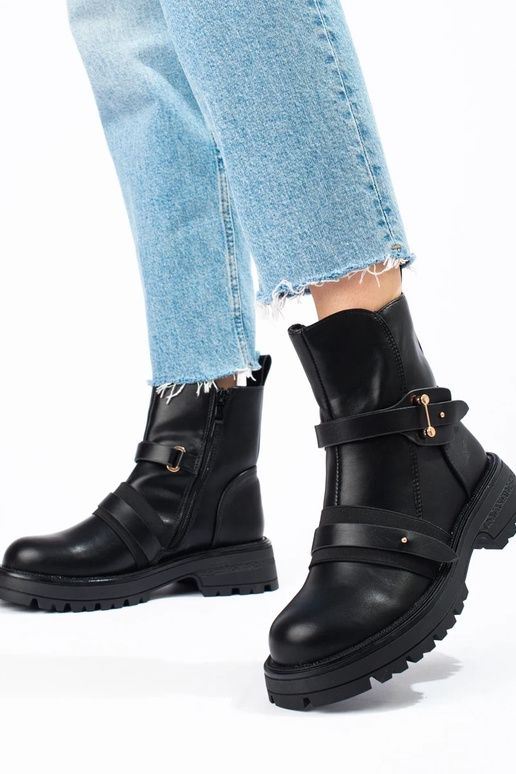 Bottines noires pour femmes avec... Bottines noires pour femmes avec...