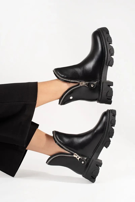 Dameslaarzen met dikke platform