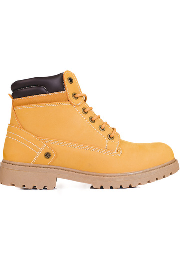 Bottines en cuir DK camel
