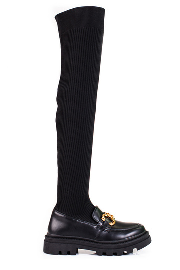 Schwarze Stiefeletten mit...