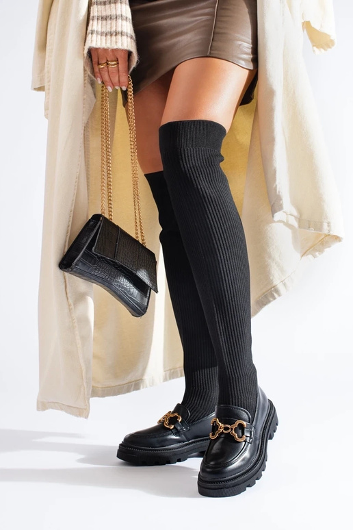 bottines noires à tige souple bottines noires à tige souple