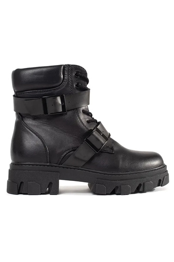 bottines à boucles noires