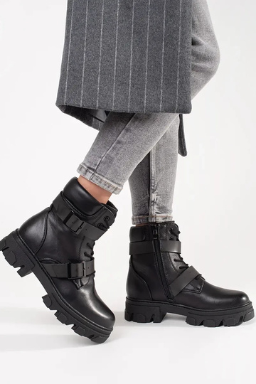 bottines à boucles noires 2