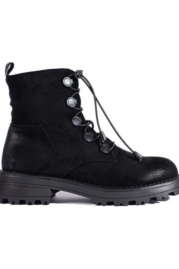 chaussures femme en daim noir
