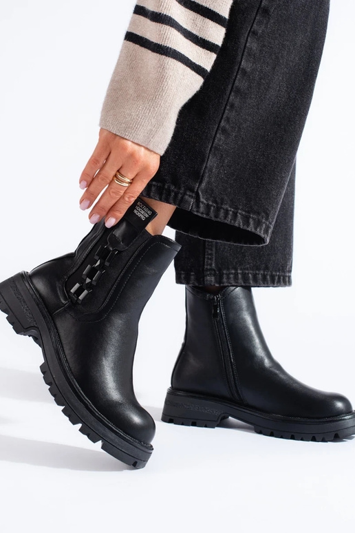 schwarze Damenschuhe mit schwarzer Sohle schwarze Damenschuhe mit schwarzer Sohle