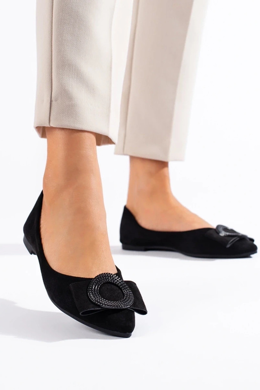 gemaakt van suède ballerina Shelovet... gemaakt van suède ballerina Shelovet...