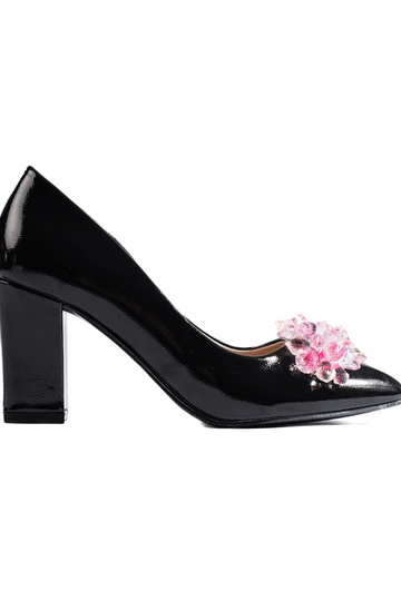 schwarze High Heels mit...