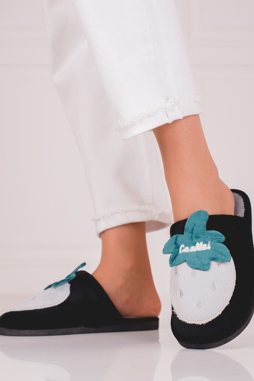 Chaussons chauds Shelovet couleur noir