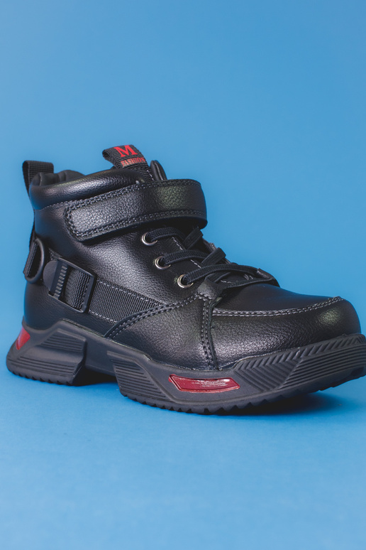 Schwarze Stiefel für Jungen