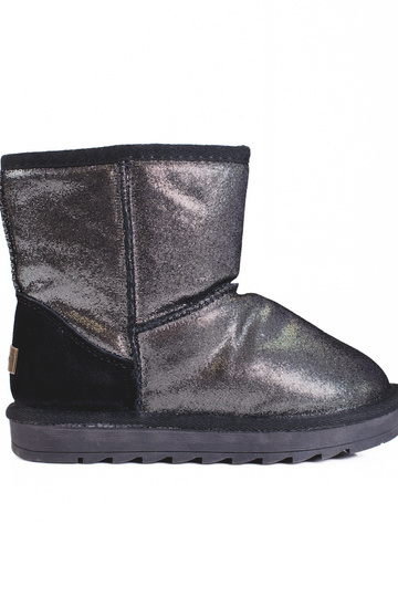 bottes de neige argentées...