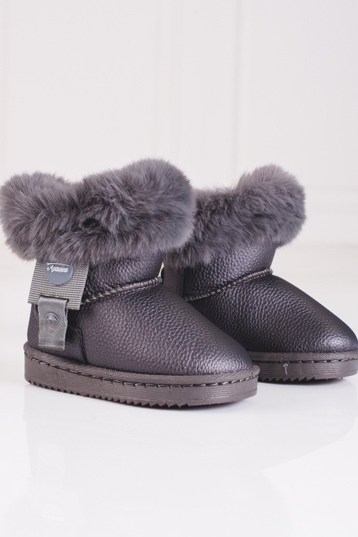 grijze snowboots voor meisjes met bont grijze snowboots voor meisjes met bont