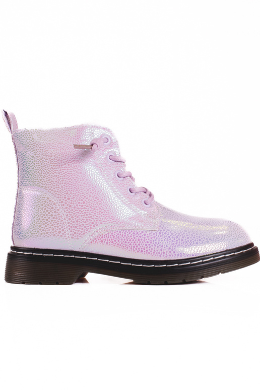 Bottes filles couleur rose brillant