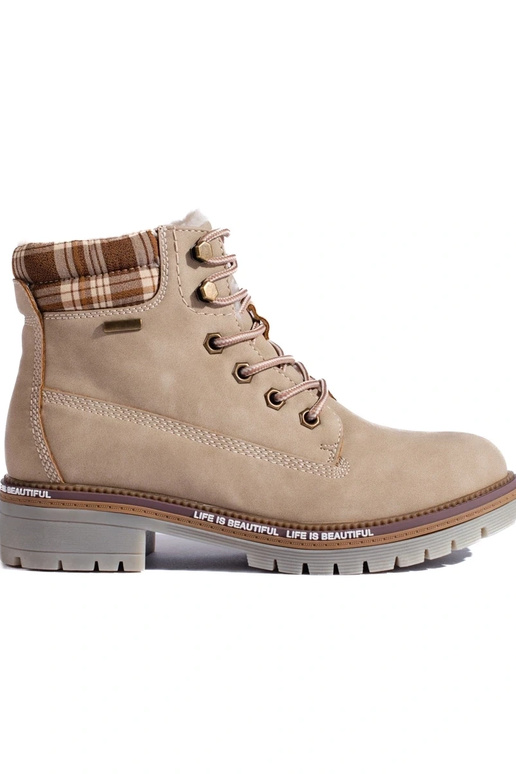 Schuhe für Damen in Beige aus Öko-Leder