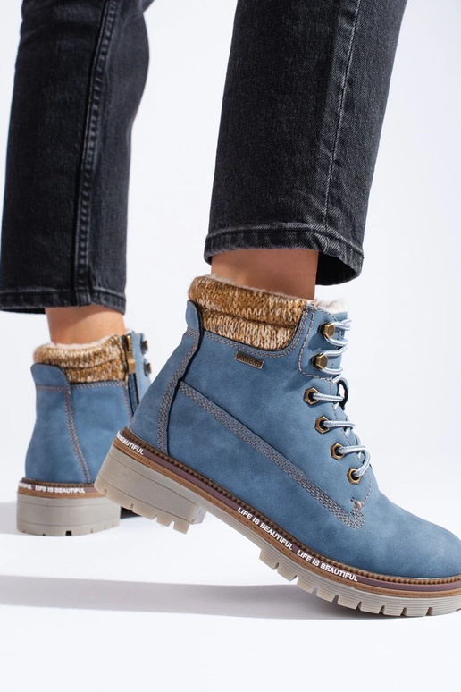 schoenen voor dames blauw van ecoleer