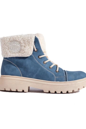 Boots femme en peau de...