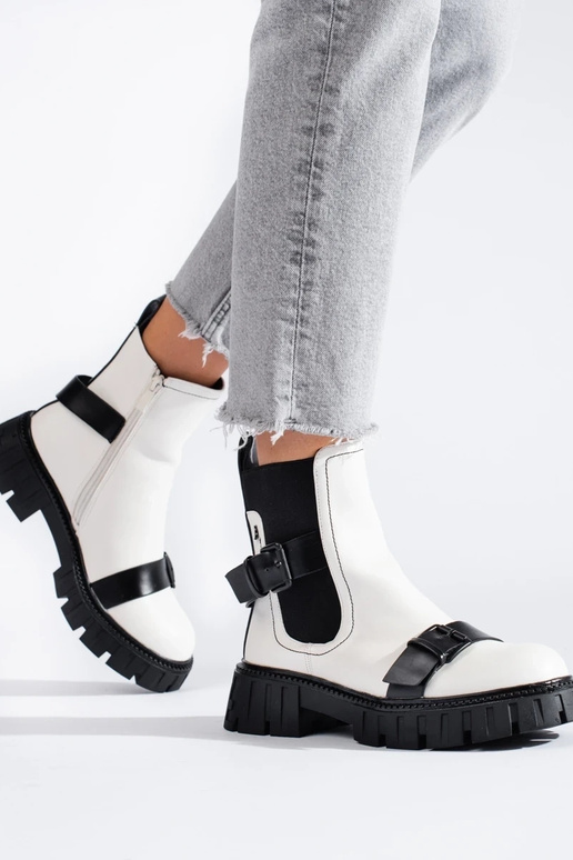 Chaussures femme blanches à plateforme Chaussures femme blanches à plateforme