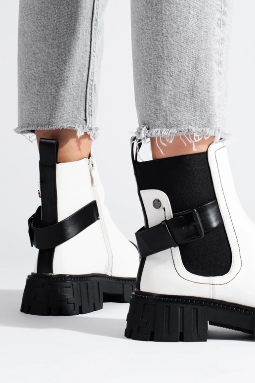 weiße Damenschuhe mit Plateau weiße Damenschuhe mit Plateau