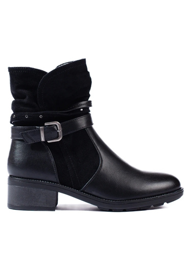 Bottines femme avec ruban...