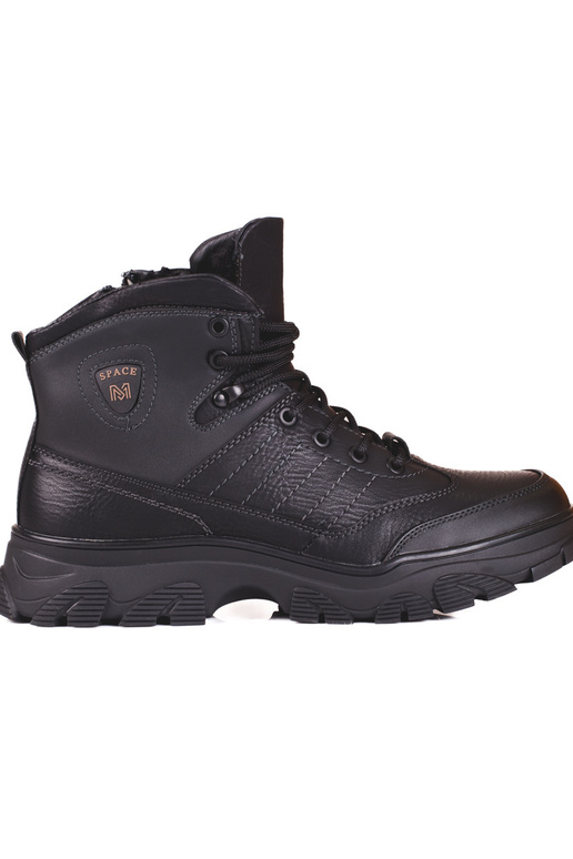 Schwarze Winterstiefel für Männer