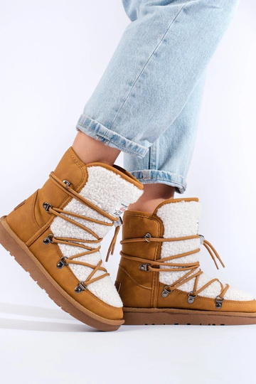 Boots de neige femme camel... 2
