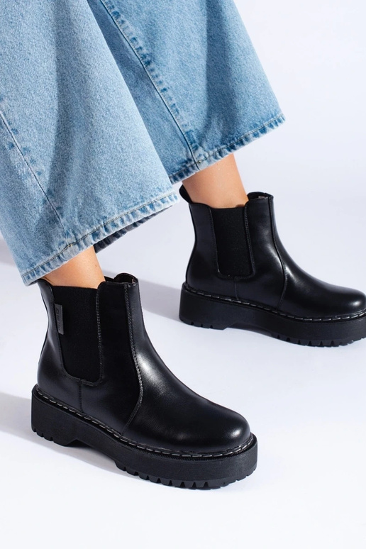 schwarze Damenschuhe BIG STAR II274101 schwarze Damenschuhe BIG STAR II274101