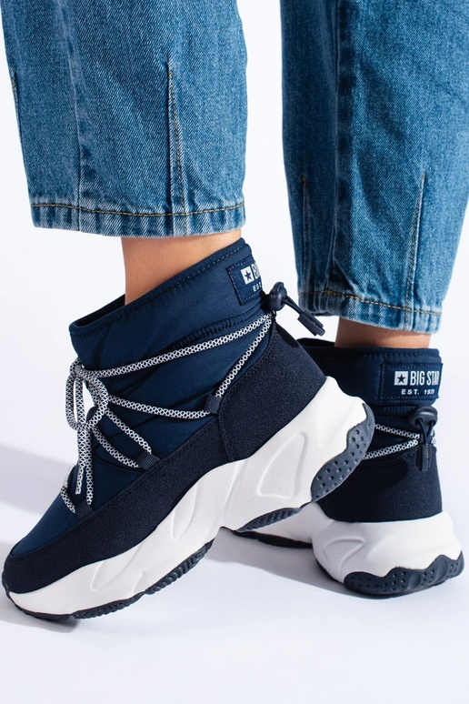 donkerblauwe dames snowboots BIG STAR... donkerblauwe dames snowboots BIG STAR...