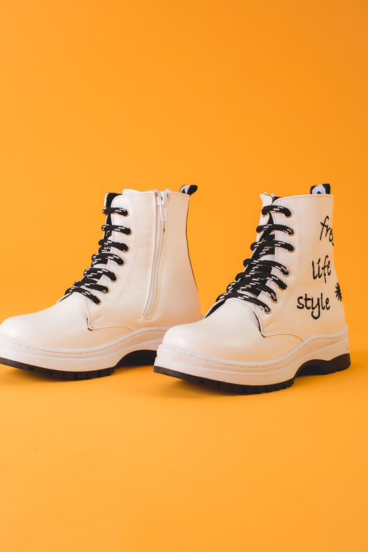 weiße Schuhe für Mädchen POTOCKI