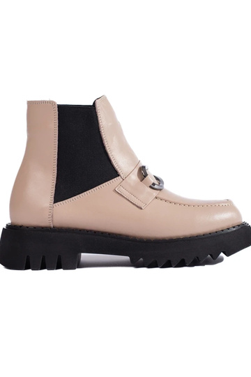 Leren damesschoenen met...
