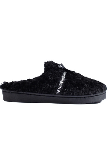 chaussons chauds noirs pour...