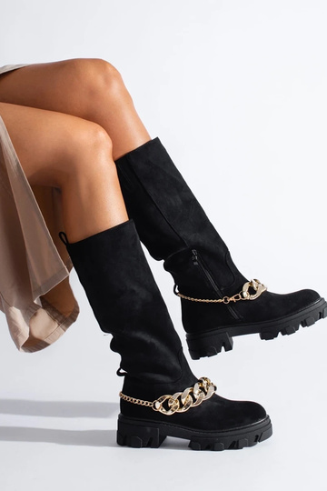 Lange Stiefel in schwarzer... 2