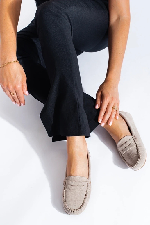 suède damesmocassins Shelovet beige