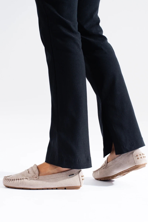 suède damesmocassins Shelovet beige